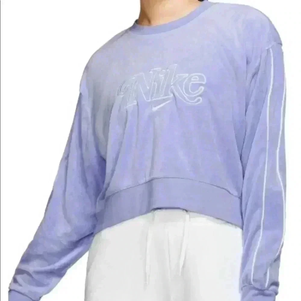 Nike Retro Femme Terry Cropped Crew Sweatshirt